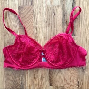 Victoria’s Secret Very Sexy Balconet Bra 34C – Red Lace Underwire